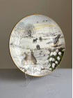 Franklin Mint тарелка Snowy Dale, винтажная, коллекционная, фарфоровая