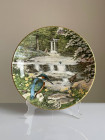 Franklin Mint тарелка Woodland Falls, винтажная, коллекционная, фарфоровая