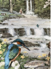 Franklin Mint тарелка Woodland Falls, винтажная, коллекционная, фарфоровая