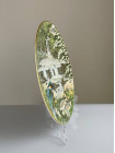 Franklin Mint тарелка Woodland Falls, винтажная, коллекционная, фарфоровая