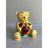 Винтажная коллекционная фигурка, статуэтка медведя (мишки) дизайна Yellow Red Poppy от Old Tupton Ware