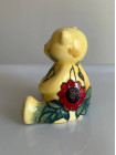 Винтажная коллекционная фигурка, статуэтка медведя (мишки) дизайна Yellow Red Poppy от Old Tupton Ware