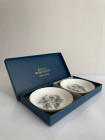 Royal Worcester комплект из двух блюдец Woodland, блюдце винтажное, фарфоровое, коллекционное