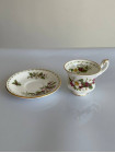 Royal Albert чайная пара December, Декабрь, миниатюра, винтажная, коллекционная