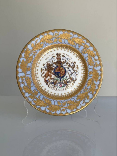 Buckingham Palace тарелка Diamond Jubilee, коллекционная, фарфоровая