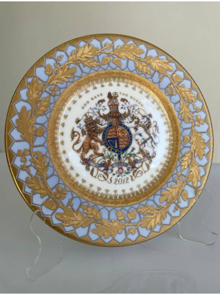 Buckingham Palace тарелка Diamond Jubilee, коллекционная, фарфоровая