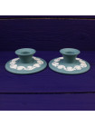 Подсвечники Wedgwood темно-изумрудного цвета