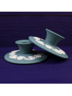 Подсвечники Wedgwood темно-изумрудного цвета
