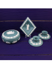 Подсвечники Wedgwood темно-изумрудного цвета