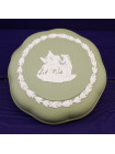 Шкатулка Wedgwood круглая зелёный Jasper