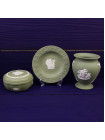 Шкатулка Wedgwood круглая зелёный Jasper