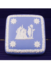 Шкатулка Wedgwood квадратная голубой Jasper