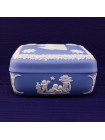 Шкатулка Wedgwood квадратная голубой Jasper