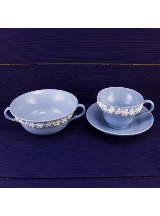 Супница Wedgwood голубой Jasper